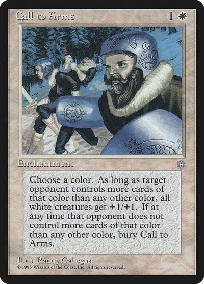 マジックザギャザリング MTG 白 Call to Arms ICE-10 レア 【中古】