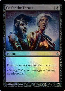 マジックザギャザリング MTG 黒 喉首狙い MBS-43 アンコモン Foil 【中古】