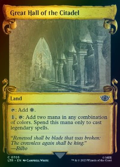 マジックザギャザリング MTG 無色 城塞の大広間(ショーケース) LTR-705 コモン Foil 【中古】