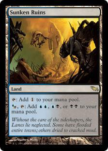 マジックザギャザリング MTG 無色 沈んだ廃墟 SHM-280 レア 【中古】