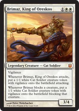 マジックザギャザリング MTG 白 オレスコスの王、ブリマーズ BNG-5 神話レア 【中古】