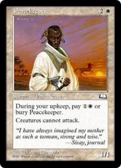 マジックザギャザリング MTG 白 平和の番人 WTH-22 レア 【中古】