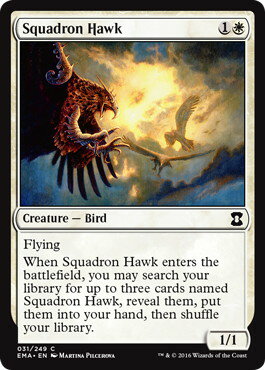 マジックザギャザリング MTG 白 戦隊の鷹 EMA-31 コモン 【中古】