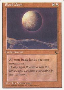 マジックザギャザリング MTG 赤 血染めの月 CHR-46 アンコモン 【中古】