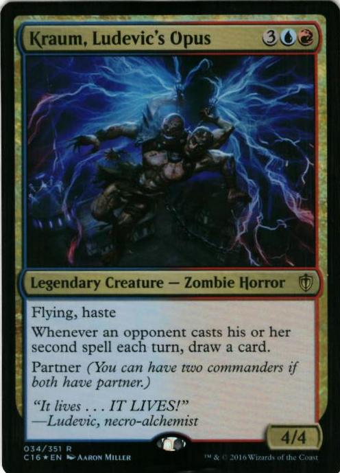 マジックザギャザリング MTG ルーデヴィックの名作、クラム C16-34 レア Foil 【中古】