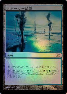 マジックザギャザリング MTG 無色 アダーカー荒原 10ED-347 レア Foil 【中古】