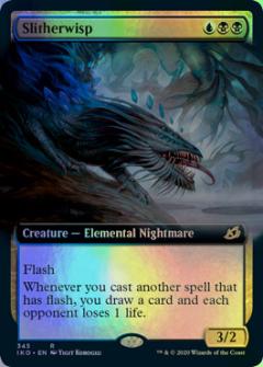 マジックザギャザリング MTG 金(多色) 滑りかすれ(拡張) IKO-345 レア Foil 【中古】