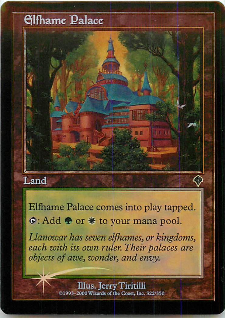 マジックザギャザリング MTG 無色 エルフェイムの宮殿 INV-322 アンコモン Foil 【中古】