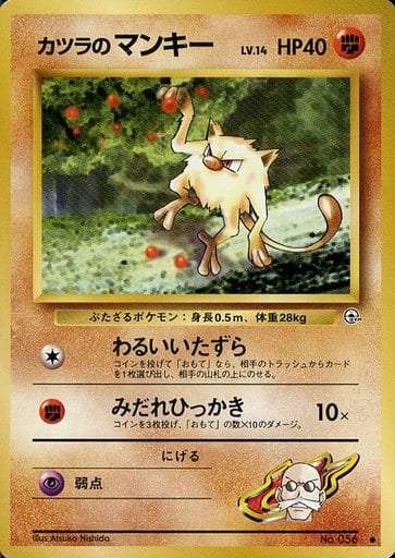ポケモンカード カツラのマンキー LV.14 旧G-2 No.056 C 【中古】