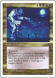 マジックザギャザリング MTG 金(多色) アクセルロッド・グナーソン CHR-72 アンコモン 【中古】