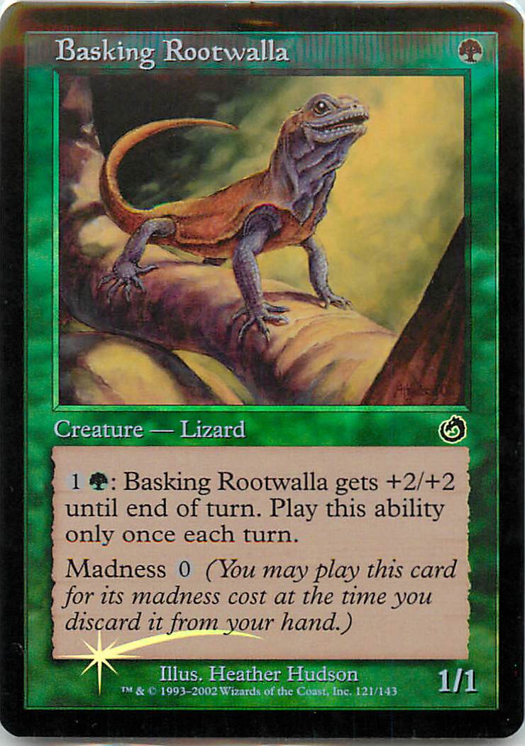 マジックザギャザリング MTG 緑 日を浴びるルートワラ TOR-121 コモン Foil 【中古】