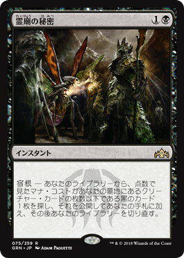 マジックザギャザリング MTG 黒 霊廟の秘密 GRN-75 レア 【中古】