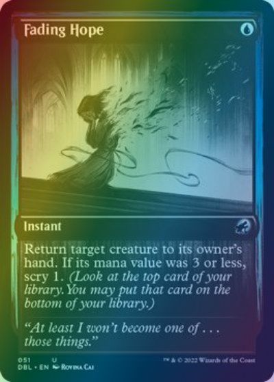 乐天商城 - マジックザギャザリング MTG 青 消えゆく希望 DBL-51 アンコモン Foil 【中古】