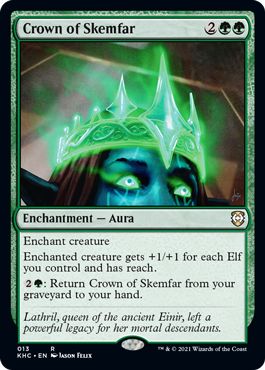 マジックザギャザリング MTG 緑 スケムファーの冠 KHC-13 レア 【中古】