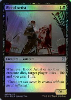 マジックザギャザリング MTG 黒 血の芸術家 EMA-81 アンコモン Foil 【中古】