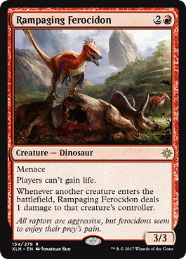 マジックザギャザリング MTG 赤 暴れ回るフェロキドン XLN-154 レア 【中古】