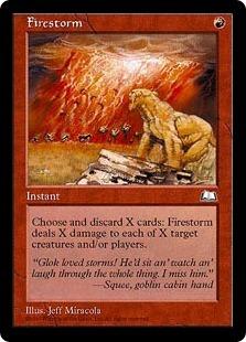 マジックザギャザリング MTG 赤 炎の嵐 WTH-101 レア 【中古】