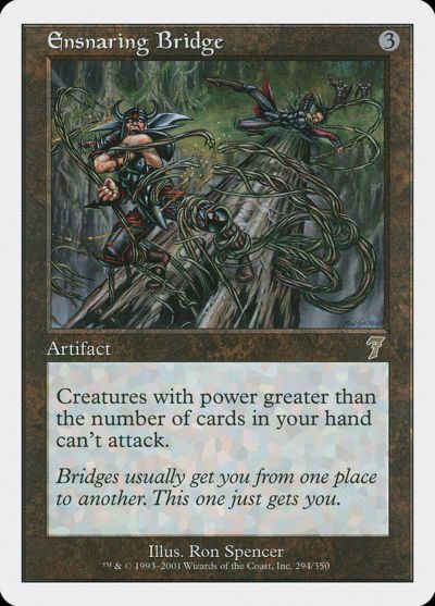 マジックザギャザリング MTG 茶 罠の橋 7ED-294 レア 【中古】