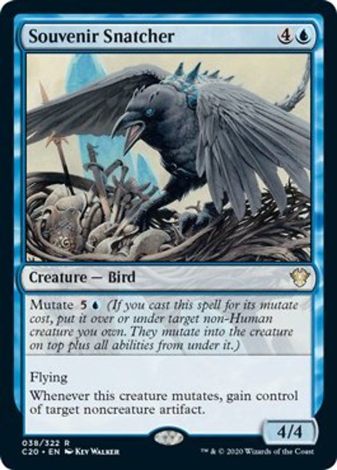 マジックザギャザリング MTG 青 記念品奪い C20-38 レア 【中古】