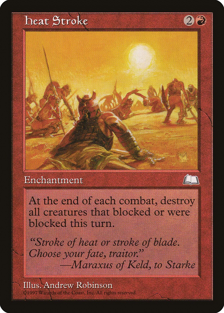 マジックザギャザリング MTG 赤 熱射病 WTH-107 レア 【中古】