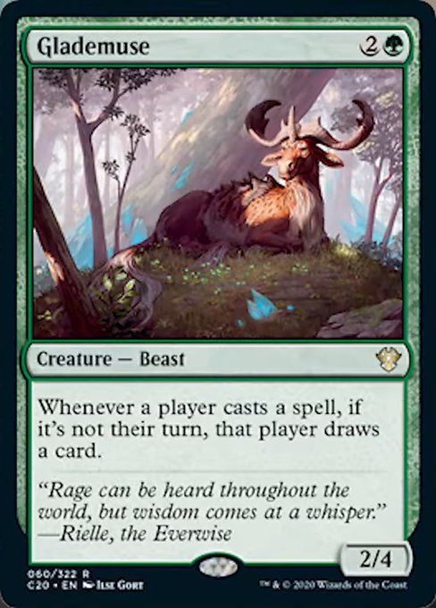 マジックザギャザリング MTG 緑 林間の才獣 C20-60 レア 【中古】
