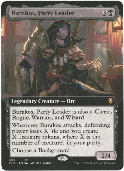 マジックザギャザリング MTG 黒 パーティーの隊長、ブラコス(拡張) CLB-622 神話レア 【中古】