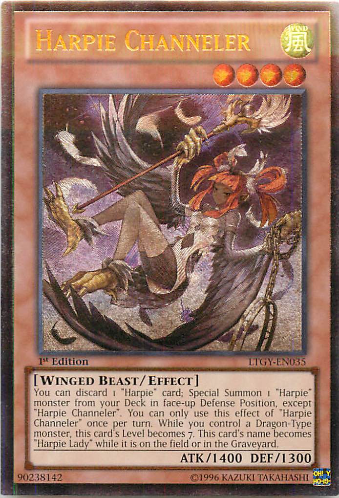 遊戯王 ハーピィ・チャネラー 英語版 1st LTGY-EN035 Ultimate LTGY-EN035 アルティメット 【中古】