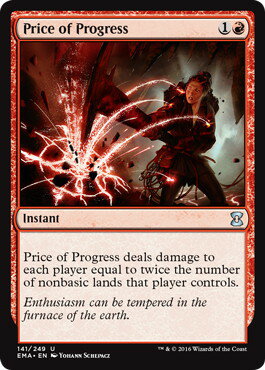 マジックザギャザリング MTG 赤 発展の代価 EMA-141 アンコモン 【中古】