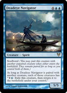 マジックザギャザリング MTG 青 狙い澄ましの航海士 AVR-47 レア 【中古】