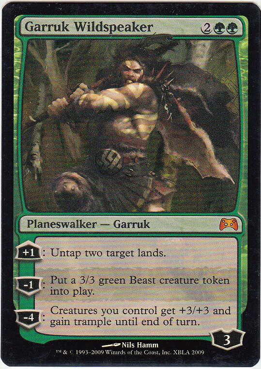 マジックザギャザリング MTG 緑 野生語りのガラク DotP2009 プロモ Foil 【中古】