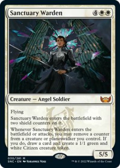 マジックザギャザリング MTG 白 聖域の番人 SNC-30 神話レア 【中古】