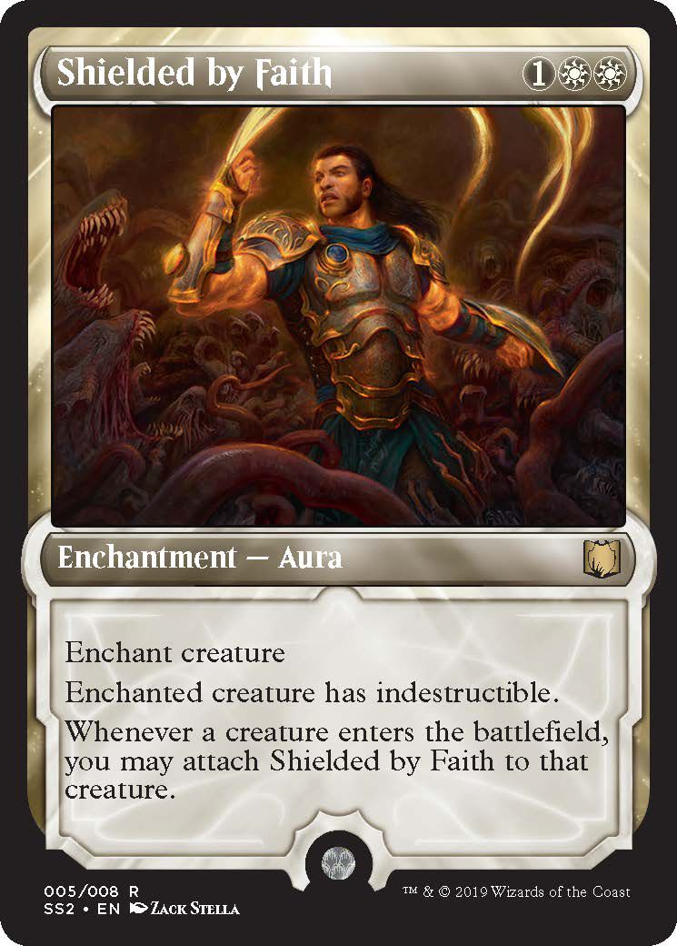 マジックザギャザリング MTG 白 信仰の守り SS2-5 レア 【中古】