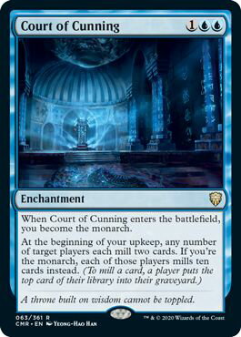 乐天商城 - マジックザギャザリング MTG 青 狡猾の宮廷 CMR-63 レア 【中古】