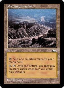 マジックザギャザリング MTG 無色 七曲がりの峡谷 WTH-167 レア 【中古】