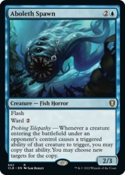 マジックザギャザリング MTG 青 アボレスの落とし子 CLB-662 レア 【中古】