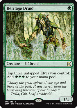 マジックザギャザリング MTG 緑 遺産のドルイド EMA-171 レア 【中古】