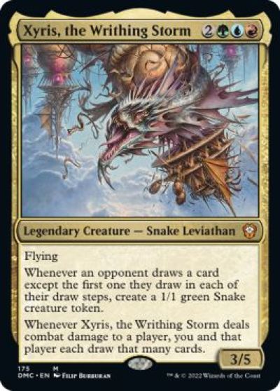 マジックザギャザリング MTG 金(多色) のたうつ嵐、ザイリス DMC-175 神話レア 【中古】