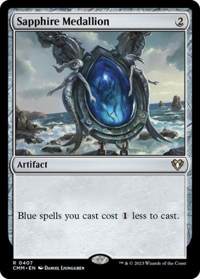 マジックザギャザリング MTG 茶 サファイアの大メダル CMM-407 レア 【中古】