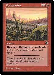 マジックザギャザリング MTG 赤 壊滅 POR-123 レア 【中古】