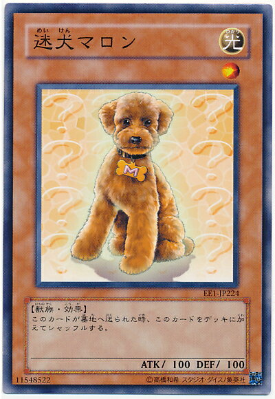 遊戯王 迷犬マロン EE1-JP224 ノーマル