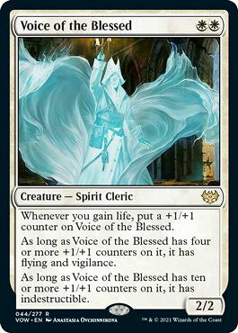 マジックザギャザリング MTG 白 祝福されし者の声 VOW-44 レア 【中古】