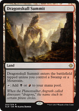 マジックザギャザリング MTG 無色 竜髑髏の山頂 XLN-252 レア 【中古】