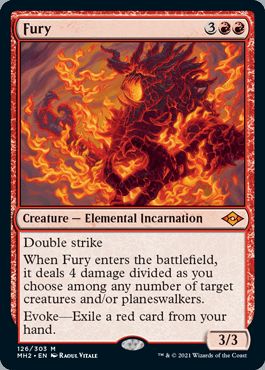 マジックザギャザリング MTG 赤 激情 MH2-126 神話レア 【中古】