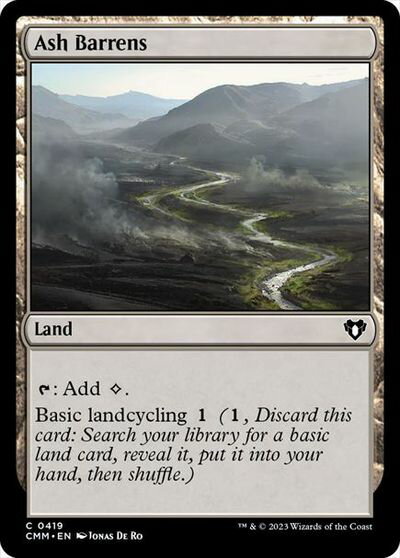 マジックザギャザリング MTG 無色 灰のやせ地 CMM-419 コモン 【中古】