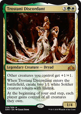 マジックザギャザリング MTG 金(多色) 不和のトロスターニ GRN-208 神話レア 【中古】