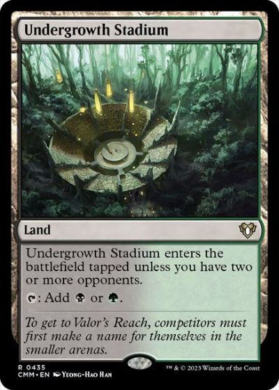 マジックザギャザリング MTG 無色 下生えの競技場 CMM-435 レア 【中古】