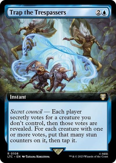 マジックザギャザリング MTG 青 侵入者を捕らえろ(拡張) LTC-108 レア 【中古】