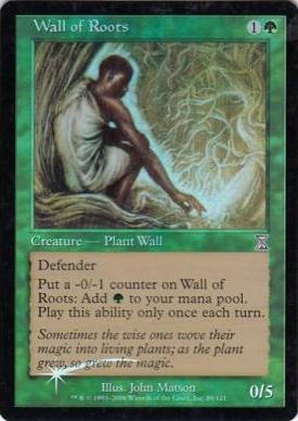 マジックザギャザリング MTG 緑 根の壁 TSB-89 タイムシフト Foil 【中古】