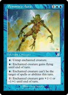 マジックザギャザリング MTG 青 ペミンのオーラ SCG-45 アンコモン 【中古】