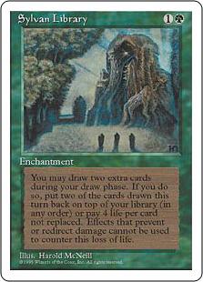 マジックザギャザリング MTG 緑 森の知恵 4ED-273 レア 【中古】